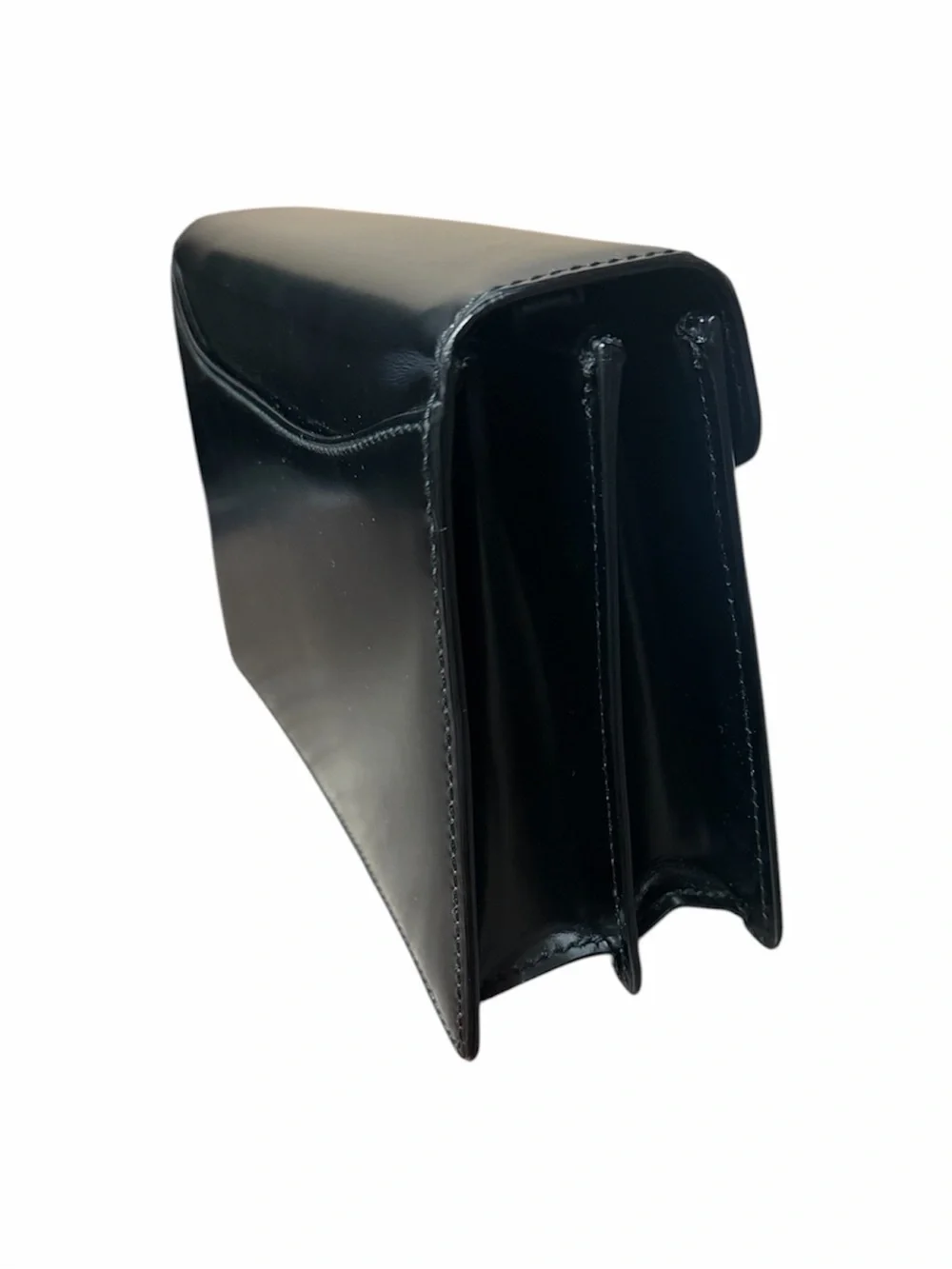 NEW SALVATORE FERRAGAMO 💯AUTHENTIC MENS CLASSIC LEATHER CLUTCH BLACK NWOT